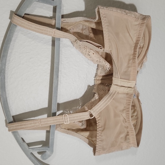 PANACHE Size 34GG. Elegant Lace Underwire Bra - Tan - Picture 4 of 12